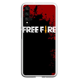 Чехол для Honor 20 с принтом Free Fire в Екатеринбурге, Силикон | Область печати: задняя сторона чехла, без боковых панелей | battlegrounds | fire | free | garena | гарена | фаер | фри