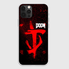 Чехол для iPhone 12 Pro с принтом DOOM в Екатеринбурге, силикон | область печати: задняя сторона чехла, без боковых панелей | 2019 | bethesda | demon | doom | eternal | ethernal | game | games | logo | monster | runes | демон | дум | дуум | етернал | игра | игры | какодемон | кровь | лого | логотип | монстр | монстры | руны | символ | этернал