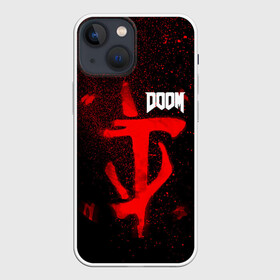 Чехол для iPhone 13 mini с принтом DOOM в Екатеринбурге,  |  | 2019 | bethesda | demon | doom | eternal | ethernal | game | games | logo | monster | runes | демон | дум | дуум | етернал | игра | игры | какодемон | кровь | лого | логотип | монстр | монстры | руны | символ | этернал