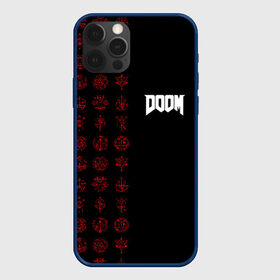 Чехол для iPhone 12 Pro с принтом DOOM - Руны в Екатеринбурге, силикон | область печати: задняя сторона чехла, без боковых панелей | 2019 | bethesda | demon | doom | eternal | ethernal | game | games | logo | monster | runes | демон | дум | дуум | етернал | игра | игры | какодемон | кровь | лого | логотип | монстр | монстры | руны | символ | этернал