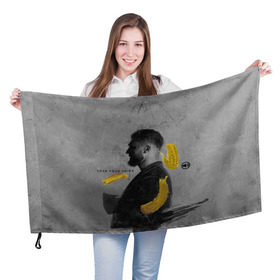 Флаг 3D с принтом love your voice в Екатеринбурге, 100% полиэстер | плотность ткани — 95 г/м2, размер — 67 х 109 см. Принт наносится с одной стороны | jony | лали | певец | тыменяпленила | янея