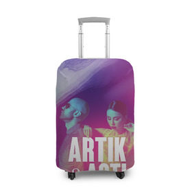 Чехол для чемодана 3D с принтом Asti & Artik в Екатеринбурге, 86% полиэфир, 14% спандекс | двустороннее нанесение принта, прорези для ручек и колес | 7 | astiartik | грустныйдэнс | невероятно | неделимы | подгипнозом
