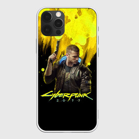 Чехол для iPhone 12 Pro с принтом CYBERPUNK 2077 в Екатеринбурге, силикон | область печати: задняя сторона чехла, без боковых панелей | 2077 | cyber | cyberpunk | demon | glitch | keanu | logo | punk | reeves | samurai | symbol | team | trauma | глитч | демон | киану | кибер | киберпанк | клан | лого | логотип | огонь | панк | ривз | самурай | символ