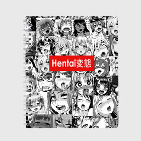 Тетрадь с принтом Японская анимация в Екатеринбурге, 100% бумага | 48 листов, плотность листов — 60 г/м2, плотность картонной обложки — 250 г/м2. Листы скреплены сбоку удобной пружинной спиралью. Уголки страниц и обложки скругленные. Цвет линий — светло-серый
 | Тематика изображения на принте: ahegao | anime | black   white | cartoon | collage | comic | emotion | faces | girls | hieroglyphs | inscription | japanese | manga | mouth | open | аниме | девушки | иероглифы | коллаж | комикс | лица | мультфильм | надпись | 