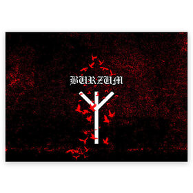 Поздравительная открытка с принтом Burzum Algiz Rune в Екатеринбурге, 100% бумага | плотность бумаги 280 г/м2, матовая, на обратной стороне линовка и место для марки
 | Тематика изображения на принте: algiz | art | burz | burzum | horror | logo | merch | music | rune | альгиз | арт | бурз | бурзум | варг викернес | группа | логотип | мерч | метал | мистика | музыка | надпись | норвегия | норвежская группа | норги | руна | толкиен