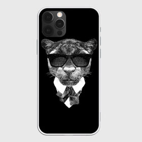 Чехол для iPhone 12 Pro Max с принтом Пантера в очках в Екатеринбурге, Силикон |  | animal | panther | predator | животное | очки | пантера | хищник