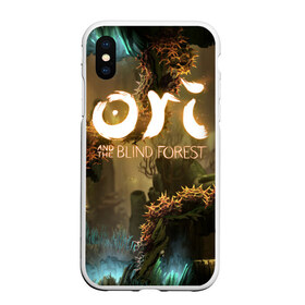 Чехол для iPhone XS Max матовый с принтом Ori and the Blind Forest в Екатеринбурге, Силикон | Область печати: задняя сторона чехла, без боковых панелей | blind forest | ori | sein | белка | гумо | кошка | куро | лиса | нару | непроглядный лес | ори | платформер | птенец | сейн | сова