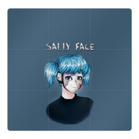 Магнитный плакат 3Х3 с принтом Sally face в Екатеринбурге, Полимерный материал с магнитным слоем | 9 деталей размером 9*9 см | sally face | маска | сали | салли | салли кромсалли | фейс | фишер