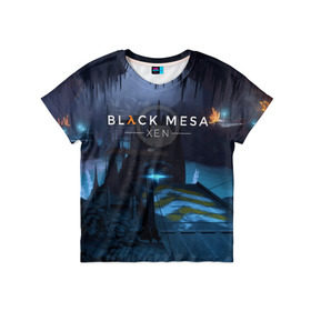 Детская футболка 3D с принтом HALF-LIFE - Black Mesa: XEN в Екатеринбурге, 100% гипоаллергенный полиэфир | прямой крой, круглый вырез горловины, длина до линии бедер, чуть спущенное плечо, ткань немного тянется | black | counter | csgo | freeman | gordon | half | half life | halflife | lambda | life | logo | mesa | portal | strike | xen | гордон | контр | лайф | лого | портал | символ | страйк | фримен | халф | халф лайф | халфлайф