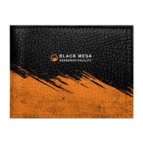 Обложка для студенческого билета с принтом BLACK MESA (Half-Life) в Екатеринбурге, натуральная кожа | Размер: 11*8 см; Печать на всей внешней стороне | black | counter | csgo | freeman | gordon | half | half life | halflife | lambda | life | logo | mesa | portal | strike | xen | гордон | контр | лайф | лого | портал | символ | страйк | фримен | халф | халф лайф | халфлайф