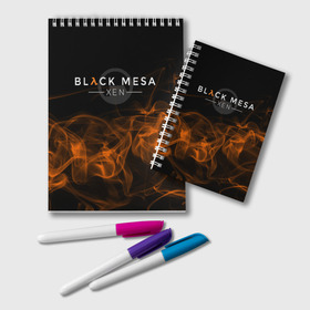 Блокнот с принтом HALF-LIFE - Black Mesa XEN в Екатеринбурге, 100% бумага | 48 листов, плотность листов — 60 г/м2, плотность картонной обложки — 250 г/м2. Листы скреплены удобной пружинной спиралью. Цвет линий — светло-серый
 | black | counter | csgo | freeman | gordon | half | half life | halflife | lambda | life | logo | mesa | portal | strike | xen | гордон | контр | лайф | лого | портал | символ | страйк | фримен | халф | халф лайф | халфлайф