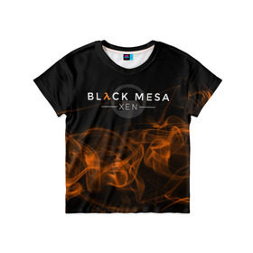 Детская футболка 3D с принтом HALF-LIFE - Black Mesa: XEN в Екатеринбурге, 100% гипоаллергенный полиэфир | прямой крой, круглый вырез горловины, длина до линии бедер, чуть спущенное плечо, ткань немного тянется | black | counter | csgo | freeman | gordon | half | half life | halflife | lambda | life | logo | mesa | portal | strike | xen | гордон | контр | лайф | лого | портал | символ | страйк | фримен | халф | халф лайф | халфлайф