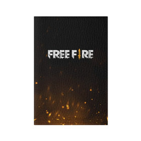 Обложка для паспорта матовая кожа с принтом FREE FIRE в Екатеринбурге, натуральная матовая кожа | размер 19,3 х 13,7 см; прозрачные пластиковые крепления | battle | battlegrounds | fire | free | game | games | garena | logo | mobile | royale | батлграунд | битва | гарена | гарено | игра | игры | королевская | лого | логотип | мобайл | онлайн | символ | фаер | фаир | фри