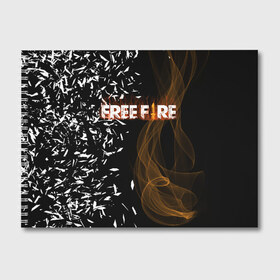 Альбом для рисования с принтом FREE FIRE в Екатеринбурге, 100% бумага
 | матовая бумага, плотность 200 мг. | Тематика изображения на принте: free fire | free fire pc | game | garena | mobile game | royale | trsffb | битва онлайн | гарена | игра | огонь | свободный огонь | фри фаер