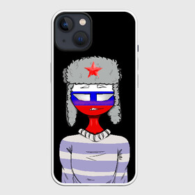 Чехол для iPhone 13 с принтом CountryHumans   Россия в Екатеринбурге,  |  | Тематика изображения на принте: balls | country | countryballs | countryhumans | fandom | flag | flags | humans | russia | ussr | болз | кантри | кантриболз | кантрихуманс | россия | ссср | страна | страны | флаг | флаги | фэндом | хуманс | хьюманс