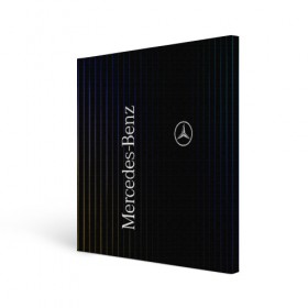 Холст квадратный с принтом Mercedes в Екатеринбурге, 100% ПВХ |  | amg | mercedes | авто | автомобиль | иномарка | логотип | машина | мерседес | текстура