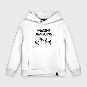 Детское худи Oversize хлопок с принтом IMAGINE DRAGONS в Екатеринбурге, френч-терри — 70% хлопок, 30% полиэстер. Мягкий теплый начес внутри —100% хлопок | боковые карманы, эластичные манжеты и нижняя кромка, капюшон на магнитной кнопке | evolve | id | imagine dragons | драконы | ид