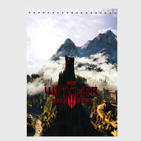 Скетчбук с принтом THE WITCHER 3WILD HUNT в Екатеринбурге, 100% бумага
 | 48 листов, плотность листов — 100 г/м2, плотность картонной обложки — 250 г/м2. Листы скреплены сверху удобной пружинной спиралью | Тематика изображения на принте: cd projekt red | ciri | game | geralt | geralt of rivia | gwynbleidd | the witcher | the witcher 3: wild hunt | ведьмак | ведьмак 3: дикая охота | геральт | геральт из ривии | цири | цирилла