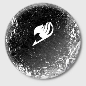 Значок с принтом FAIRY TAIL в Екатеринбурге,  металл | круглая форма, металлическая застежка в виде булавки | Тематика изображения на принте: fairy tail | фейри теил | хвост феи