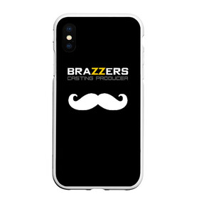 Чехол для iPhone XS Max матовый с принтом Brazzers Casting-producer в Екатеринбурге, Силикон | Область печати: задняя сторона чехла, без боковых панелей | adults | brazzers | casting | inscription | logo | movies | mustache | producer | studio | кастинг | логотип | надпись | продюсер | студия | усы | фильмы