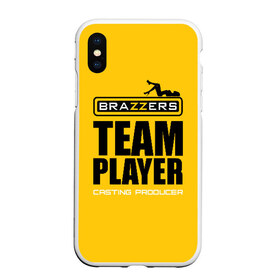 Чехол для iPhone XS Max матовый с принтом Brazzers Team player в Екатеринбурге, Силикон | Область печати: задняя сторона чехла, без боковых панелей | adults | brazzers | casting | emblem | films | girl | inscription | logo | player | producer | silhouette | studio | team | девушка | игрок | кастинг | командный | логотип | надпись | продюсер | силуэт | студия | фильмы | эмблема