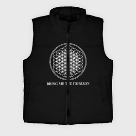 Мужской жилет утепленный 3D с принтом BRING ME THE HORIZON в Екатеринбурге,  |  | bmth | bring me the horizon