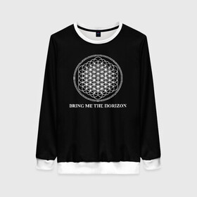 Женский свитшот 3D с принтом BRING ME THE HORIZON в Екатеринбурге, 100% полиэстер с мягким внутренним слоем | круглый вырез горловины, мягкая резинка на манжетах и поясе, свободная посадка по фигуре | bmth | bring me the horizon