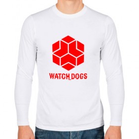 Мужской лонгслив хлопок с принтом WATCH DOGS в Екатеринбурге, 100% хлопок |  | ded sec | hacker | legion | watch dogs | watch dogs 2 | watch dogs legion | легион | хакер