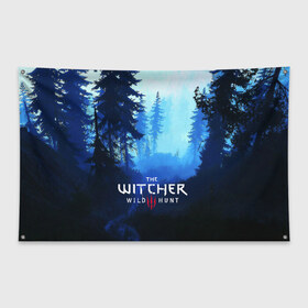 Флаг-баннер с принтом THE WITCHER 3WILD HUNT в Екатеринбурге, 100% полиэстер | размер 67 х 109 см, плотность ткани — 95 г/м2; по краям флага есть четыре люверса для крепления | Тематика изображения на принте: cd projekt red | ciri | game | geralt | geralt of rivia | gwynbleidd | the witcher | the witcher 3: wild hunt | ведьмак | ведьмак 3: дикая охота | геральт | геральт из ривии | цири | цирилла