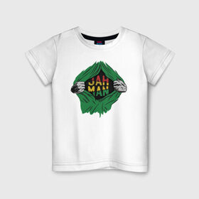 Детская футболка хлопок с принтом Регги в Екатеринбурге, 100% хлопок | круглый вырез горловины, полуприлегающий силуэт, длина до линии бедер | bob marley | chillin | rasta | reggae | боб | боб марли | марли | раста | растаман | регги