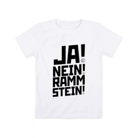 Детская футболка хлопок с принтом RAMMSTEIN (НА СПИНЕ) в Екатеринбурге, 100% хлопок | круглый вырез горловины, полуприлегающий силуэт, длина до линии бедер | rammstein | рамштайн