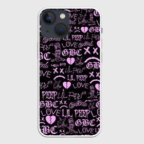 Чехол для iPhone 13 mini с принтом LIL PEEP LOGOBOMBING в Екатеринбурге,  |  | awful things | hell boy | lil peep | lil prince | клауд | клауд рэп | лил пип | пееп. | пост эмо | реп | репер | рэп | рэпер | трэп | хип хоп | эмо трэп