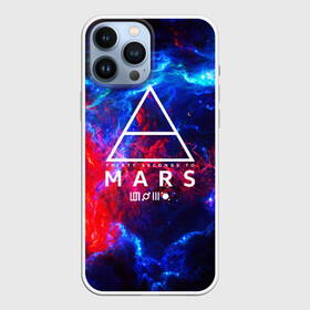 Чехол для iPhone 13 Pro Max с принтом 30 SECONDS TO MARS в Екатеринбурге,  |  | Тематика изображения на принте: 30 seconds to mars | 30 секунд до марса | джаред лето