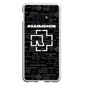 Чехол для Samsung S10E с принтом RAMMSTEIN в Екатеринбурге, Силикон | Область печати: задняя сторона чехла, без боковых панелей | Тематика изображения на принте: metallica | rammstein | rock | металл | музыка | раммштайн | рок