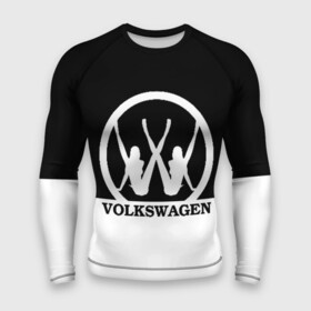 Мужской рашгард 3D с принтом Volkswagen в Екатеринбурге,  |  | brand | car | german | girls | logo | silhouette | volkswagen | автомобиль | девушки | логотип | марка | немецкий | силуэт