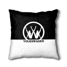 Подушка 3D с принтом Volkswagen в Екатеринбурге, наволочка – 100% полиэстер, наполнитель – холлофайбер (легкий наполнитель, не вызывает аллергию). | состоит из подушки и наволочки. Наволочка на молнии, легко снимается для стирки | Тематика изображения на принте: brand | car | german | girls | logo | silhouette | volkswagen | автомобиль | девушки | логотип | марка | немецкий | силуэт