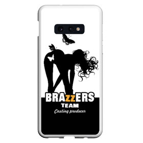 Чехол для Samsung S10E с принтом Brazzers team Casting-producer в Екатеринбурге, Силикон | Область печати: задняя сторона чехла, без боковых панелей | Тематика изображения на принте: adults | brazzers | butterflies | casting | girl | inscription | logo | movies | producer | silhouette | studio | team | бабочки | братья | девушка | кастинг | логотип | надпись | продюсер | силуэт | студия | фильмы