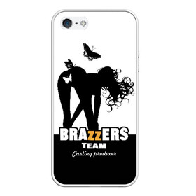 Чехол для iPhone 5/5S матовый с принтом Brazzers team Casting-producer в Екатеринбурге, Силикон | Область печати: задняя сторона чехла, без боковых панелей | adults | brazzers | butterflies | casting | girl | inscription | logo | movies | producer | silhouette | studio | team | бабочки | братья | девушка | кастинг | логотип | надпись | продюсер | силуэт | студия | фильмы