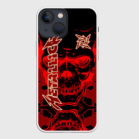 Чехол для iPhone 13 mini с принтом Metallica в Екатеринбурге,  |  | album | black | concert | heavy | kirk | metal | metallica | music | rock | tolls | джеймс хэтфилд | кирк хэмметт | клифф бёртон | ларс ульрих | метал | металлика | трэш