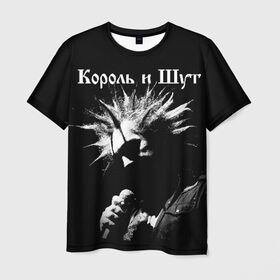 Мужская футболка 3D с принтом Король и Шут + Анархия (спина) в Екатеринбурге, 100% полиэфир | прямой крой, круглый вырез горловины, длина до линии бедер | киш | король и шут | михаил горшенев