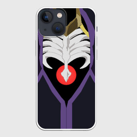 Чехол для iPhone 13 mini с принтом Overlord Momonga в Екатеринбурге,  |  | anime | costume | momonga | overlord | альбедо | аниме | злодей | клементина | костюм | костюм момонга | магия | мантия | момонга | набэ | оверлорд | сериал | скелет | темный лорд | ужас | хоррор | шалтир