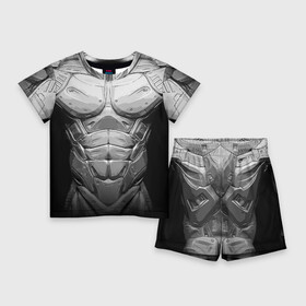Детский костюм с шортами 3D с принтом Crysis Экзоскелет в Екатеринбурге,  |  | crysis | style | бронь | броня | внешность | доспехи | костюм | крайзис | крайсис | кризис | крисис | мышцы | облик | пресс | робот | скин | тело | титан | торс | экзоскелет