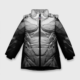 Зимняя куртка для девочек 3D с принтом Crysis Экзоскелет в Екатеринбурге, ткань верха — 100% полиэстер; подклад — 100% полиэстер, утеплитель — 100% полиэстер. | длина ниже бедра, удлиненная спинка, воротник стойка и отстегивающийся капюшон. Есть боковые карманы с листочкой на кнопках, утяжки по низу изделия и внутренний карман на молнии. 

Предусмотрены светоотражающий принт на спинке, радужный светоотражающий элемент на пуллере молнии и на резинке для утяжки. | crysis | style | бронь | броня | внешность | доспехи | костюм | крайзис | крайсис | кризис | крисис | мышцы | облик | пресс | робот | скин | тело | титан | торс | экзоскелет