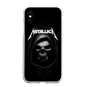 Чехол для iPhone XS Max матовый с принтом Metallica в Екатеринбурге, Силикон | Область печати: задняя сторона чехла, без боковых панелей | metalica | metallica | группа | джеймс хэтфилд | кирк хэмметт | ларс ульрих | метал | металика | металлика | миталика | музыка | роберт трухильо | рок | трэш | трэшметал | хард | хеви