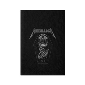 Обложка для паспорта матовая кожа с принтом Metallica в Екатеринбурге, натуральная матовая кожа | размер 19,3 х 13,7 см; прозрачные пластиковые крепления | metalica | metallica | группа | джеймс хэтфилд | кирк хэмметт | ларс ульрих | метал | металика | металлика | миталика | музыка | роберт трухильо | рок | трэш | трэшметал | хард | хеви