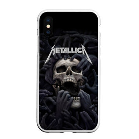 Чехол для iPhone XS Max матовый с принтом Metallica в Екатеринбурге, Силикон | Область печати: задняя сторона чехла, без боковых панелей | metalica | metallica | группа | джеймс хэтфилд | кирк хэмметт | ларс ульрих | метал | металика | металлика | миталика | музыка | роберт трухильо | рок | трэш | трэшметал | хард | хеви