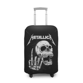Чехол для чемодана 3D с принтом Metallica в Екатеринбурге, 86% полиэфир, 14% спандекс | двустороннее нанесение принта, прорези для ручек и колес | metalica | metallica | группа | джеймс хэтфилд | кирк хэмметт | ларс ульрих | метал | металика | металлика | миталика | музыка | роберт трухильо | рок | трэш | трэшметал | хард | хеви