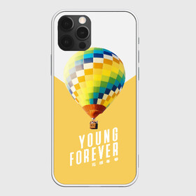 Чехол для iPhone 12 Pro с принтом BTS Young Forever в Екатеринбурге, силикон | область печати: задняя сторона чехла, без боковых панелей | balloon | bangtan boys | beyond the scene | boyband | boys | bts | chin | chonguk | edm | emblem | hip hop | jimin | jj hope | k pop | logo | rb | rm | shuga | south korean | wee | бойбенд | ви | воздушный шар | джей хоуп | логотип | мальчики | сюга