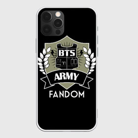 Чехол для iPhone 12 Pro Max с принтом BTS Army Fandom в Екатеринбурге, Силикон |  | Тематика изображения на принте: army | bangtan boys | beyond the scene | boys | bts | chin | edm | emblem | fandom | fans | hieroglyphs | hip hop | jimin | k pop | logo | rainbow | rb | rm | south korean | армия | бойбенд | ви | джей хоуп | иероглифы | логотип | мальчики | радуга 