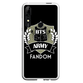 Чехол для Honor P Smart Z с принтом BTS Army Fandom в Екатеринбурге, Силикон | Область печати: задняя сторона чехла, без боковых панелей | Тематика изображения на принте: army | bangtan boys | beyond the scene | boys | bts | chin | edm | emblem | fandom | fans | hieroglyphs | hip hop | jimin | k pop | logo | rainbow | rb | rm | south korean | армия | бойбенд | ви | джей хоуп | иероглифы | логотип | мальчики | радуга 